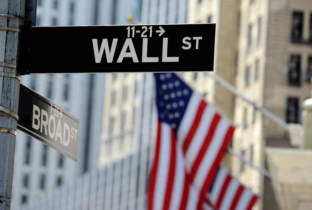 Wall Street road sign, Lower Manhattan, New York City