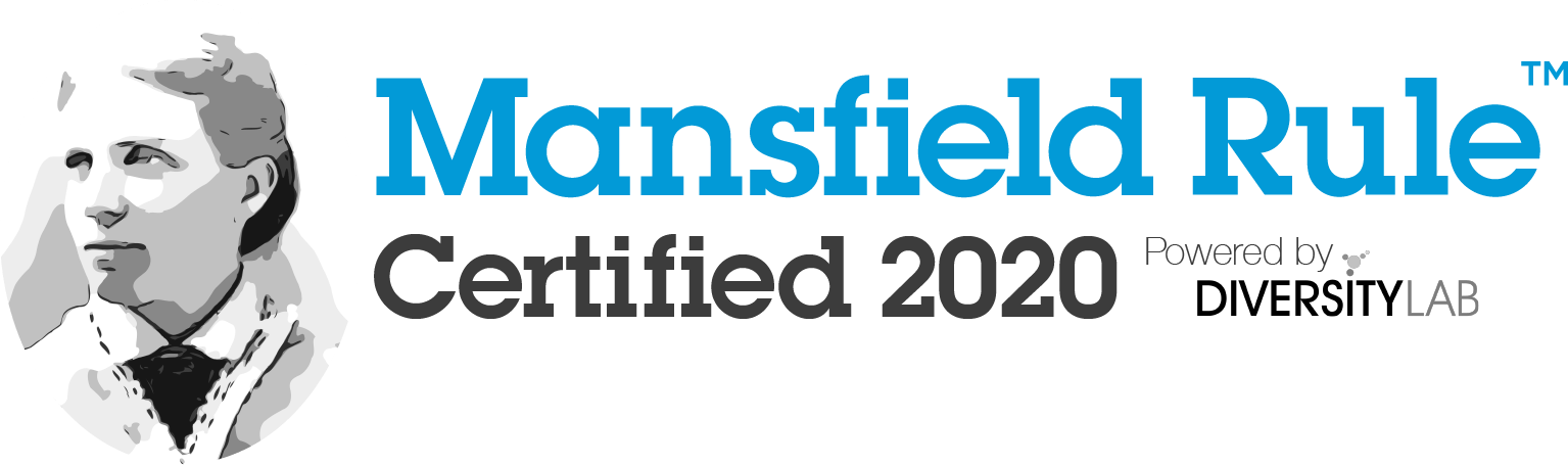 mansfield rule certified 2020 powered by diversity lab